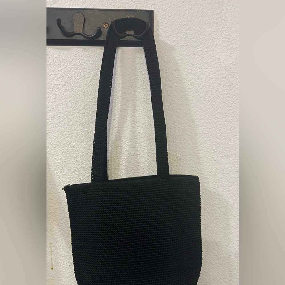 The Sak Crochet Black Shoulder Bag